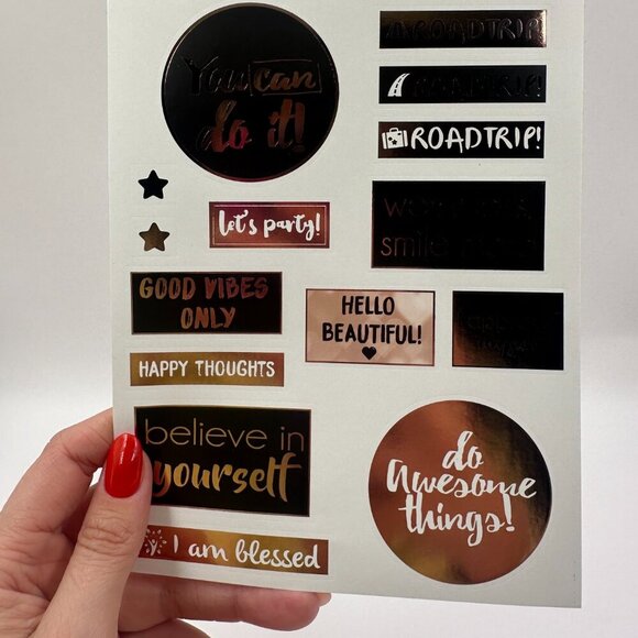 Today Hardcover 2025 Spiral Bound Undated Task Planner Notebook With Stickers - Picture 12 of 13